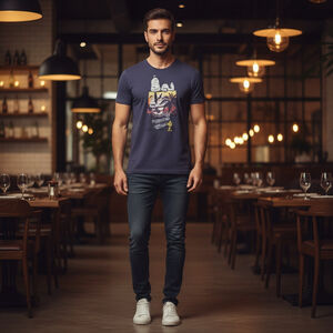 Family Fun Womens XL Navy Short Sleeve Tee